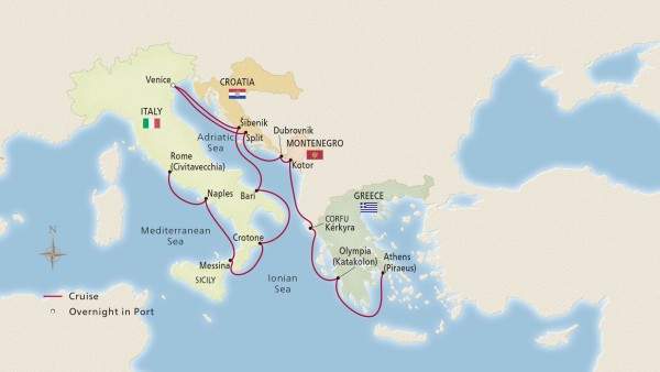 Italy, the Adriatic & Greece