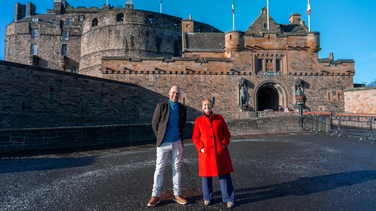 Explore Edinburgh Castle in Scotland’s capital city)
